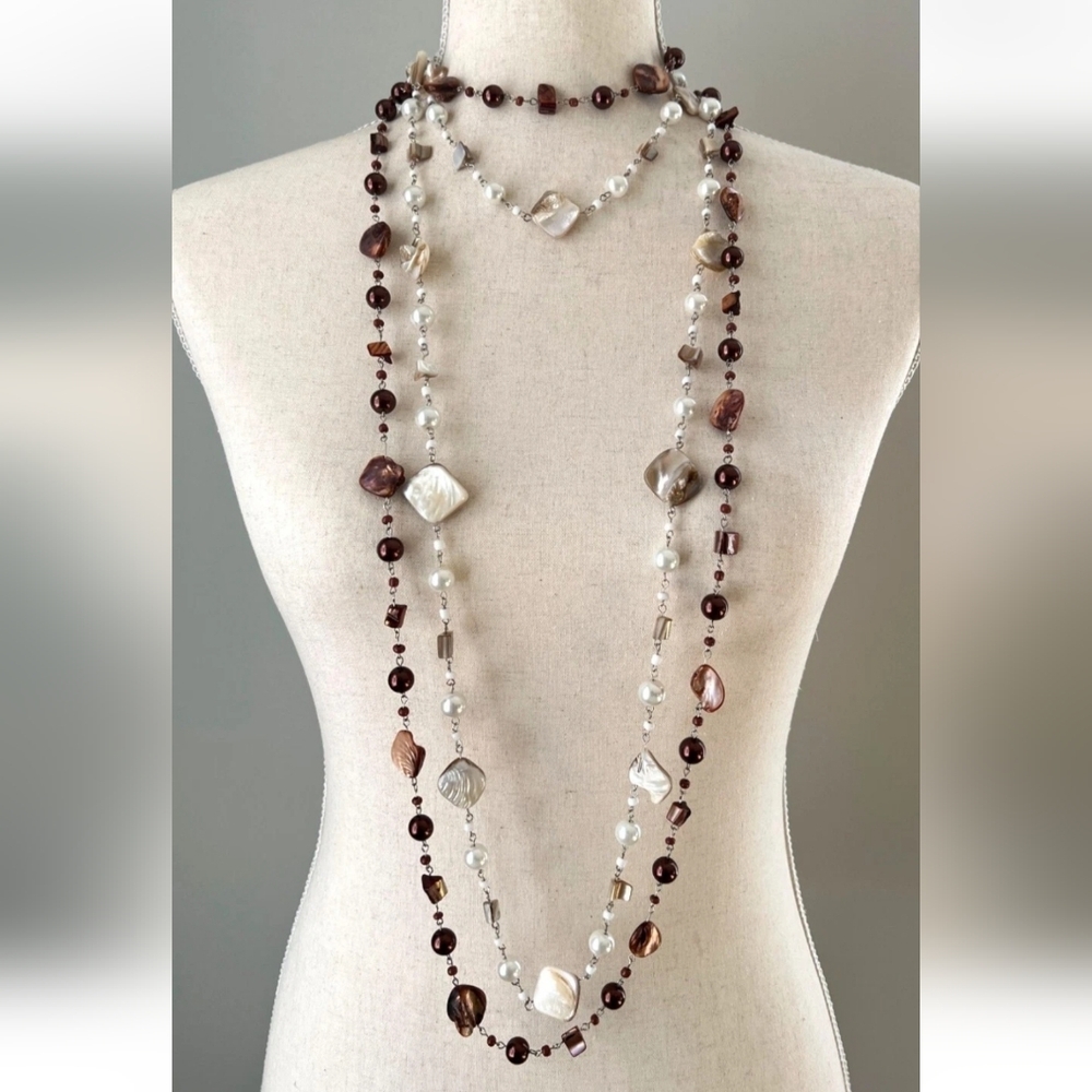 Boho Beaded Necklace and Earring Set